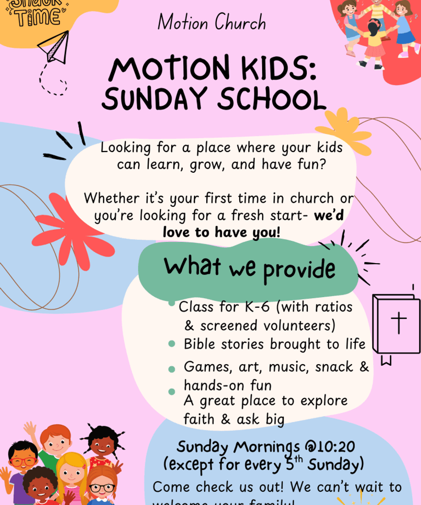 Motion kids poster